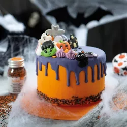 6 Sugar decorations "Boo"
