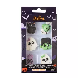 6 Sugar decorations "Boo"