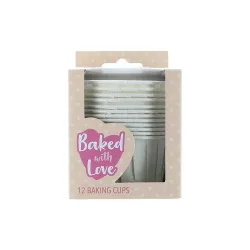 12 stampi per cupcake "Ivory