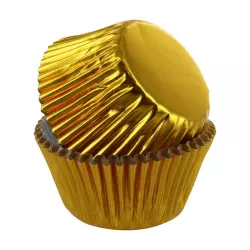 Baking cups metallic gold - 250 pcs