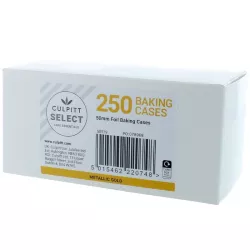 Baking cups metallic gold - 250 pcs
