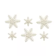 9 Schneeflocken Zuckerdekor