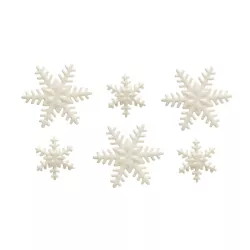 9 decorazioni di zucchero a fiocchi di neve