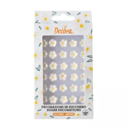Petites fleurs en sucre - Couleurs disponibles: Blanc