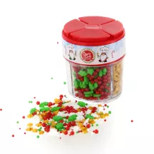 74g Mix of Christmas sugar decorations