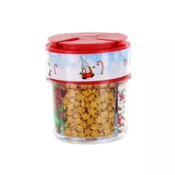 74g Mix of Christmas sugar decorations