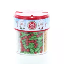 74g Mix of Christmas sugar decorations