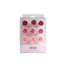 Rose rosa assortite - 12 pezzi