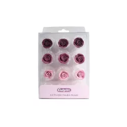 Rose viola ombreggiate 12 pezzi