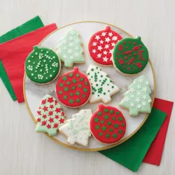 3 Cookie cutters + stencils - Christmas