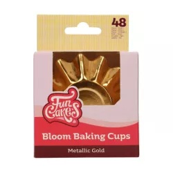 48 Golden baking cups