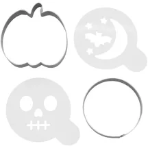 2 Ausstecher + 2 Schablonen - Halloween