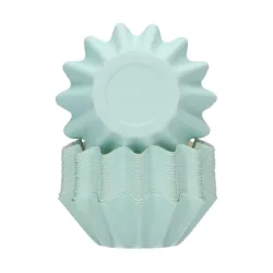 48 Light blue baking cups
