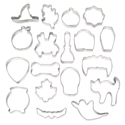 Kit 18 cookie cutters - Halloween