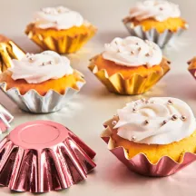48 Silver baking cups