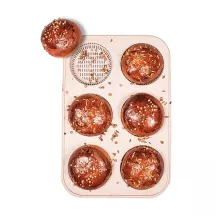 Silicone mold Burger Buns Ø 8 cm - Bread Baking tin for Perfect Burgers