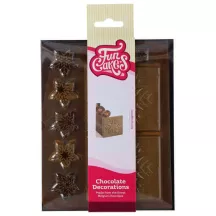 Schokoladendekoration Weihnachtsbûches – essbare Schokoladendekorationen für Bûches, Rouladen und Cakes | Cakelicious