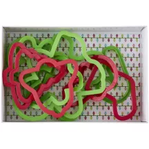 Set of 10 Christmas cookie cutters
