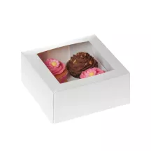 4er Cupcake-schachteln, weiss