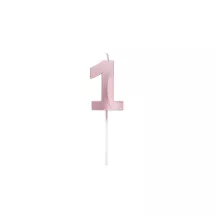 Graphic candle pink gold - Number: 1