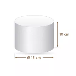 Faux gâteau polystyrène rond Ø 15 cm, 10 cm | Cakelicious