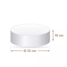 Torten-Dummy rund Ø 35 cm, 10 cm hoch | Cakelicious