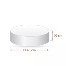 Torta finta polistirolo rotonda Ø 40 cm, alta 10 cm | Cakelicious