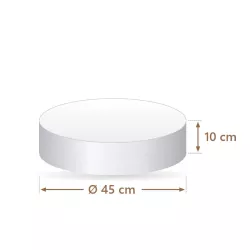 Faux gâteau polystyrène rond Ø 45 cm, 10 cm | Cakelicious