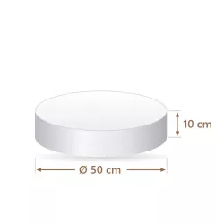 Torta finta polistirolo rotonda Ø 50 cm, alta 10 cm | Cakelicious