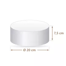 Torten-Dummy rund Ø 20 cm, 7,5 cm hoch | Cakelicious