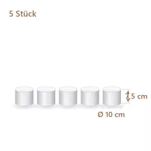 Polystyrene cake dummy round Ø 10 cm, 7.5 cm high | Cakelicious