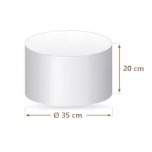 Faux gâteau polystyrène rond Ø 35 cm, 20 cm | Cakelicious