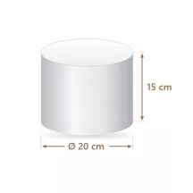 Torta finta polistirolo rotonda Ø 20 cm, alta 15 cm | Cakelicious