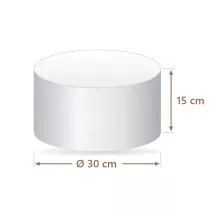Faux gâteau polystyrène rond Ø 30 cm, 15 cm | Cakelicious