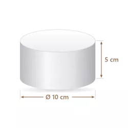 Torta finta polistirolo rotonda Ø 10 cm, alta 5 cm | Cakelicious