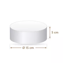 Polystyrene cake dummy round Ø 15 cm, 5 cm high | Cakelicious