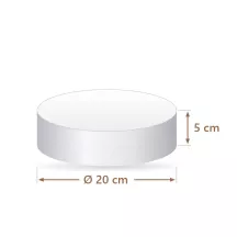 Faux gâteau polystyrène rond Ø 20 cm, 5 cm | Cakelicious