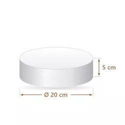 Torta finta polistirolo rotonda Ø 20 cm, alta 5 cm | Cakelicious