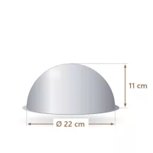 Baking tin for hemisphere Ø 22 cm