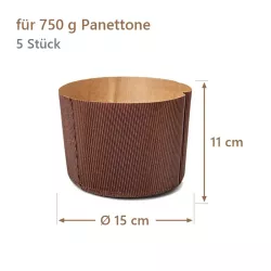 Panettone Backformen - Grösse Panettone: 750 gr