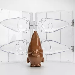 3D Chocolate mold Gnome, 2-part