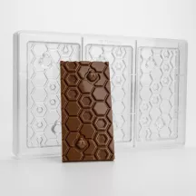 Honeycomb Chocolate Bar Mold, 3 pieces