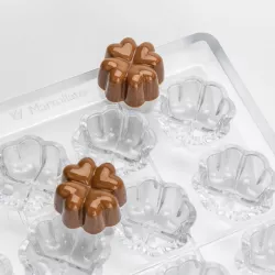 Moule à pralines trèfle pour 24 Pralines