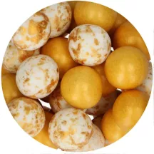 Crispy XL Schokoladenkugeln Glamour Gold, 130 g