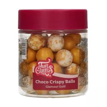 Knusperkugeln XL Glamour Gold aus Schokolade, 130 g