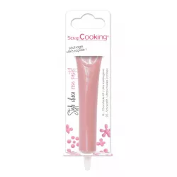 Penna al cioccolato rosa pastello – Cioccolato da scrittura per decorare e scrivere con precisione su dolci e biscotti | Cakelic