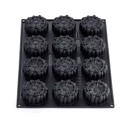 Flower Silicone mold 12 pieces - Dessert mold