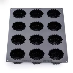 Blüten Silikonform 12 Stück - Dessertform