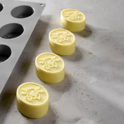 Butterstück Kuh Silikonform, 12 Stück