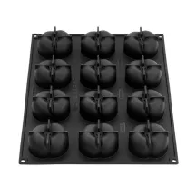 Moule en silicone pêche XL 12 pièces – pâtisseries, chocolat, glaces